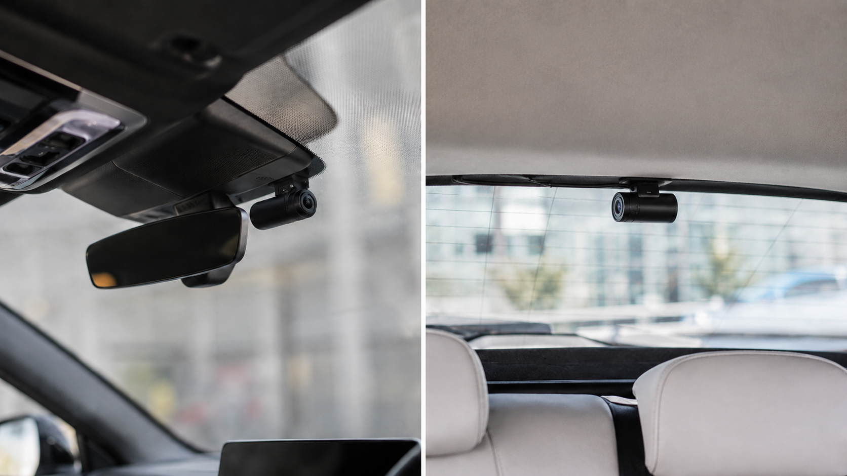 Front and rear dashcam installation